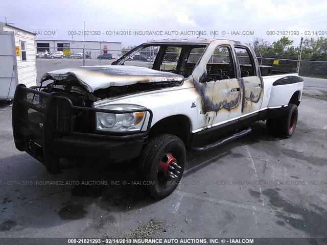 3D7MX48C76G162236 - 2006 DODGE RAM 3500 ST/SLT WHITE photo 2