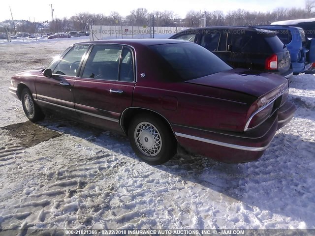 1G4CW52K7TH642756 - 1996 BUICK PARK AVENUE  MAROON photo 3