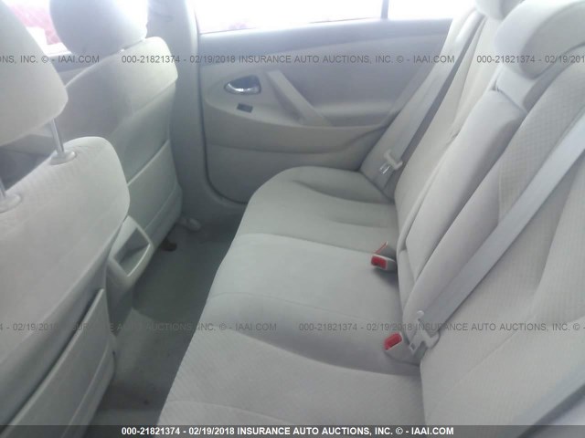 4T1BE46K58U785450 - 2008 TOYOTA CAMRY CE/LE/XLE/SE WHITE photo 8