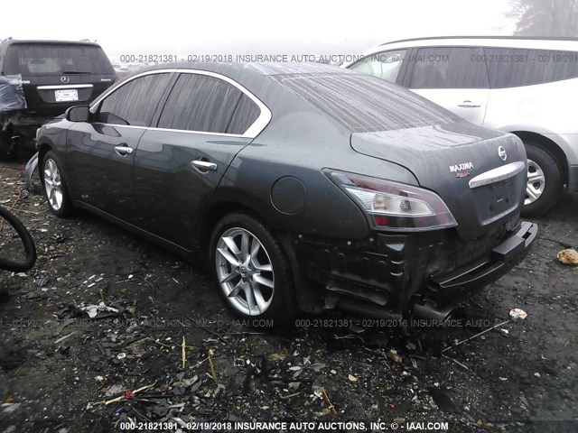 1N4AA5AP1DC805784 - 2013 NISSAN MAXIMA S/SV GRAY photo 3