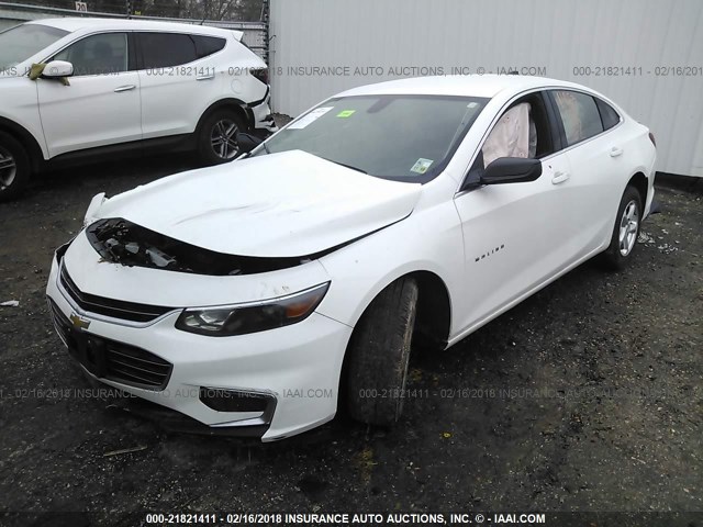 1G1ZB5ST4GF270225 - 2016 CHEVROLET MALIBU LS 白色 照片 2