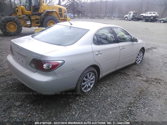 JTHBF30G336007806 - 2003 LEXUS ES 300 GRAY photo 4