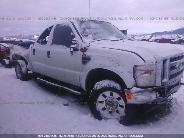 1FTWW31RX8ED86237 - 2008 FORD F350 SRW SUPER DUTY WHITE photo 1