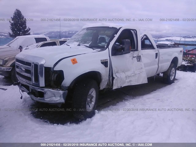 1FTWW31RX8ED86237 - 2008 FORD F350 SRW SUPER DUTY WHITE photo 2