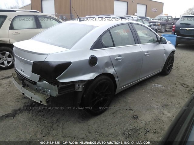 1G1PK5SC4C7181766 - 2012 CHEVROLET CRUZE ECO SILVER photo 4