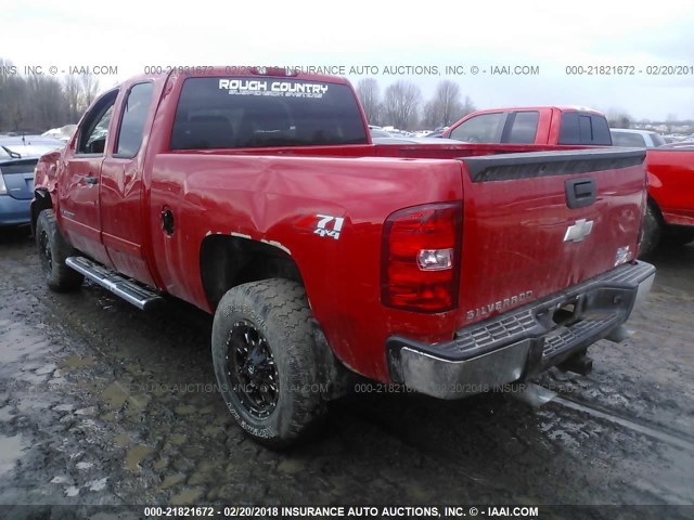 1GCEK29J09Z277585 - 2009 CHEVROLET SILVERADO K1500 LT RED photo 3