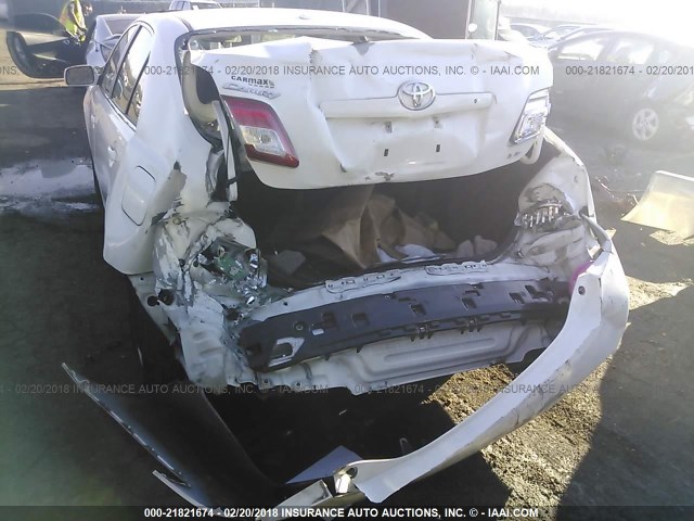4T1BF3EK3AU517382 - 2010 TOYOTA CAMRY SE/LE/XLE WHITE photo 6