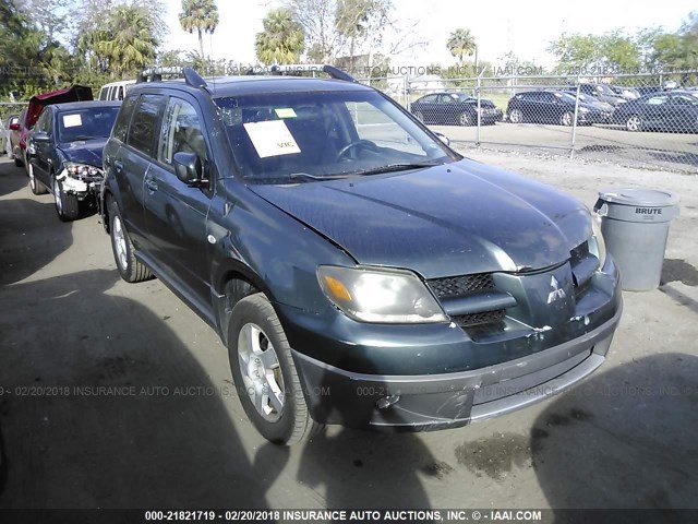 JA4LX41G43U059300 - 2003 MITSUBISHI OUTLANDER XLS GREEN photo 1