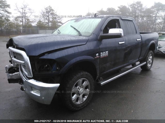 3C6UR5FL0GG236361 - 2016 RAM 2500 LARAMIE Dark Blue photo 2