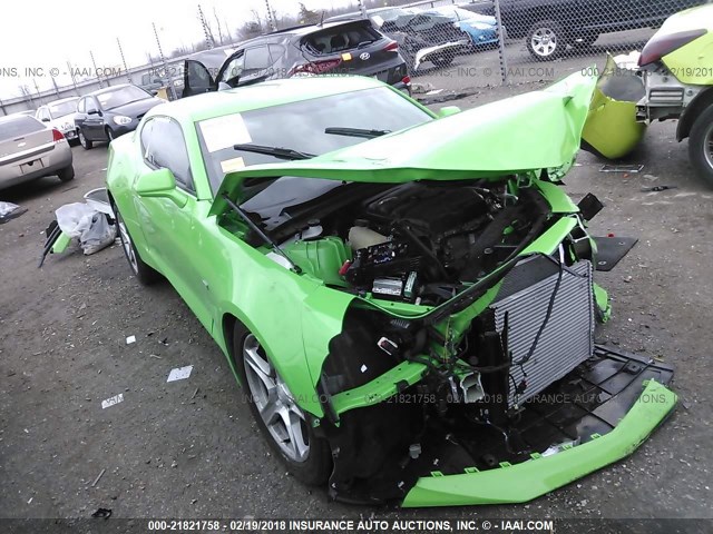 1G1FB1RX9H0201927 - 2017 CHEVROLET CAMARO LT GREEN photo 1