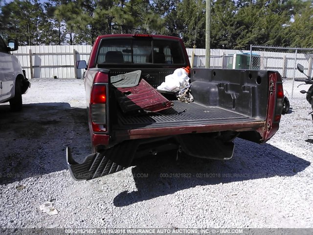 1N6DD26S5YC417700 - 2000 NISSAN FRONTIER KING CAB XE MAROON photo 6