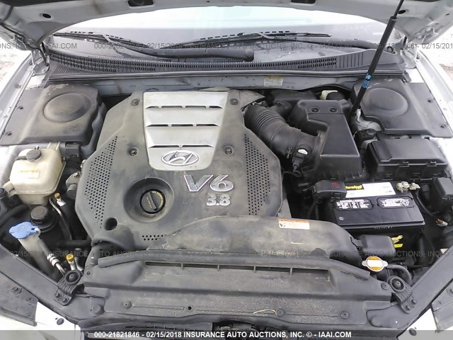 KMHFC46F48A273173 - 2008 HYUNDAI AZERA SE/LIMITED SILVER photo 10