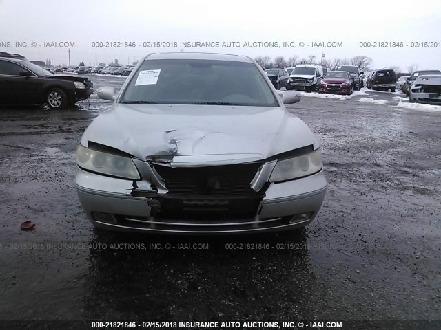 KMHFC46F48A273173 - 2008 HYUNDAI AZERA SE/LIMITED SILVER photo 6