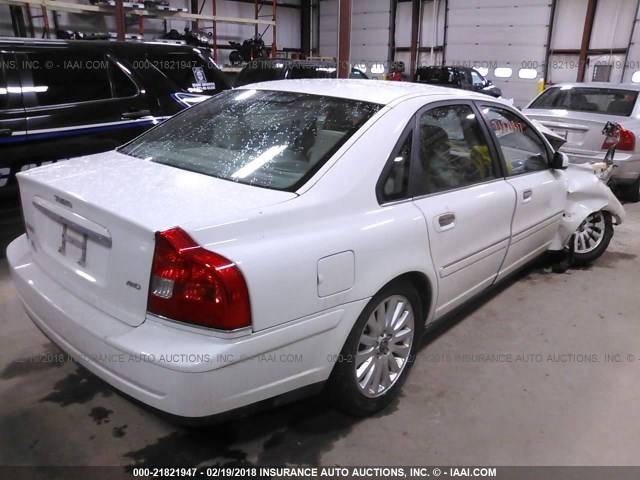 YV1TH592061445049 - 2006 VOLVO S80 2.5T WHITE photo 4