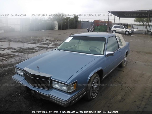 1G6CD1159J4320612 - 1988 CADILLAC DEVILLE BLUE photo 2