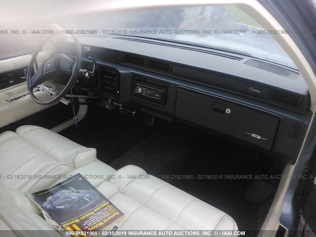 1G6CD1159J4320612 - 1988 CADILLAC DEVILLE BLUE photo 5