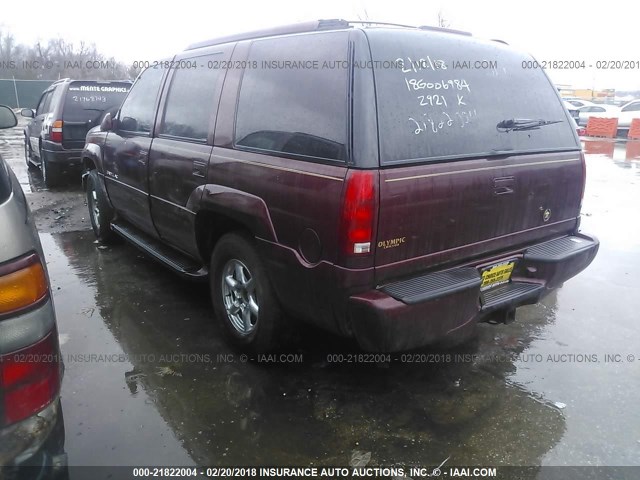 1GYEK13R5XR401334 - 1999 CADILLAC ESCALADE MAROON photo 3