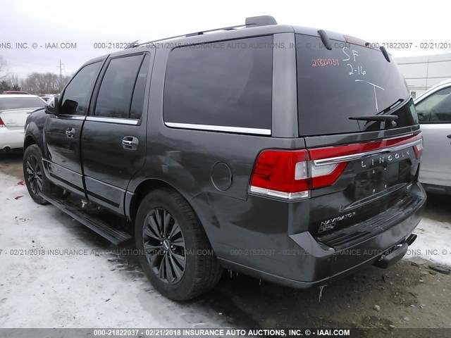 5LMJJ2JT4FEJ09278 - 2015 LINCOLN NAVIGATOR 灰色 照片 3