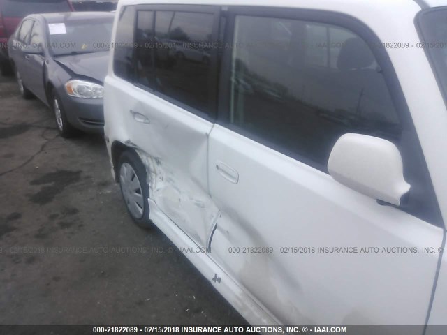 JTLKT324X64035331 - 2006 TOYOTA SCION XB თეთრი ფოტო 6