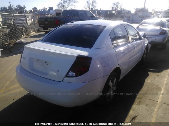 1G8AL55F76Z158338 - 2006 SATURN ION LEVEL 3 WHITE photo 4