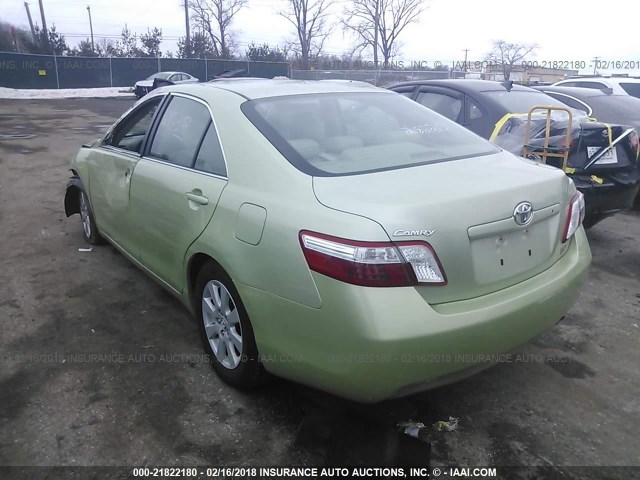 4T1BB46K69U106036 - 2009 TOYOTA CAMRY HYBRID GREEN photo 3