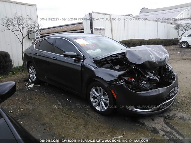 1C3CCCAB1FN685941 - 2015 CHRYSLER 200 LIMITED GRAY photo 1