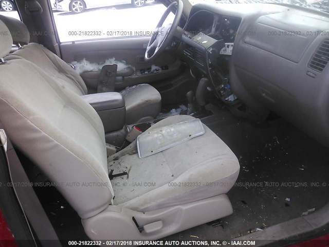 5TEHN72N81Z830085 - 2001 TOYOTA TACOMA DOUBLE CAB წითელი ფოტო 5
