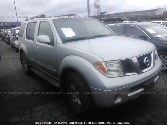 5N1AR18W05C783864 - 2005 NISSAN PATHFINDER LE/SE/XE SILVER photo 1