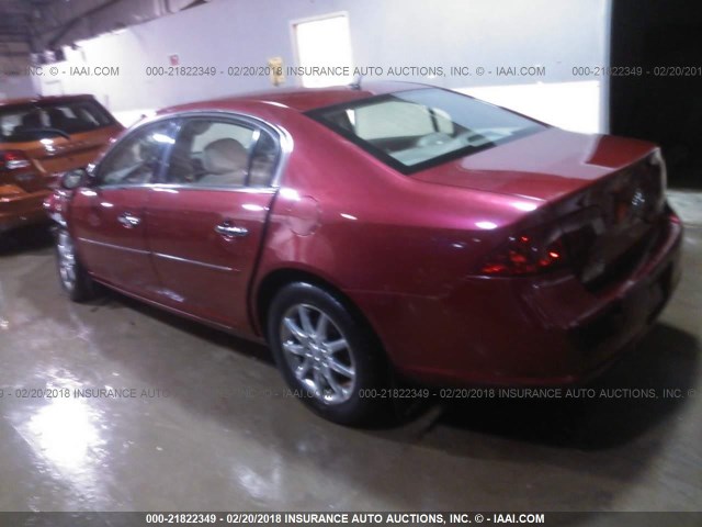 1G4HD57226U239400 - 2006 BUICK LUCERNE CXL RED photo 3