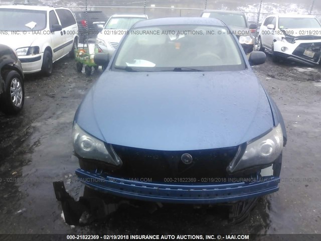 JF1GH61658G824016 - 2008 SUBARU IMPREZA 2.5I BLUE photo 6