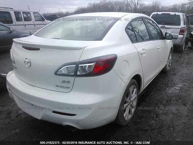 JM1BL1S50A1280738 - 2010 MAZDA 3 S WHITE photo 4