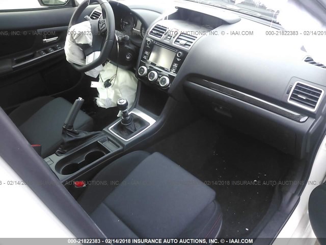 JF1VA1B69H9840088 - 2017 SUBARU WRX WHITE photo 5