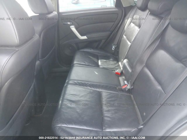 5J8TB18298A011427 - 2008 ACURA RDX SILVER photo 8