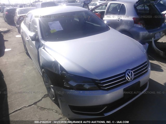 1VWBP7A33EC012426 - 2014 VOLKSWAGEN PASSAT SE SILVER photo 1