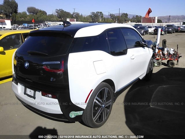 WBY1Z4C5XGV508139 - 2016 BMW I3 REX WHITE photo 4