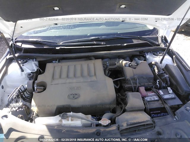 4T1BK1EB4GU194114 - 2016 TOYOTA AVALON XLE PLUS/PREMIUM/TOUR/LTD WHITE photo 10