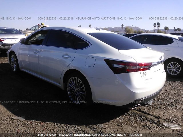 4T1BK1EB4GU194114 - 2016 TOYOTA AVALON XLE PLUS/PREMIUM/TOUR/LTD WHITE photo 3