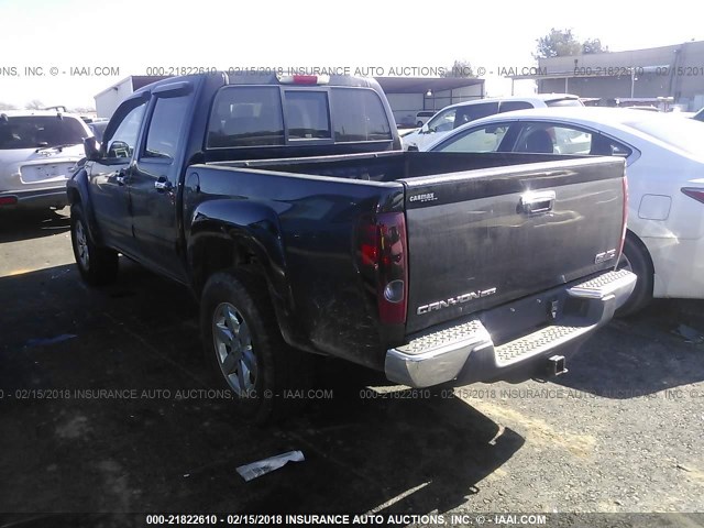 1GTH6PFE3C8128817 - 2012 GMC CANYON SLE-2 BLACK photo 3