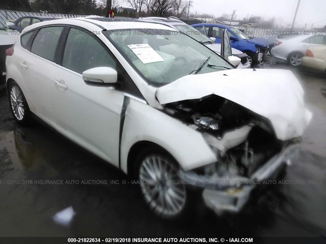 1FADP3N20EL114360 - 2014 FORD FOCUS TITANIUM WHITE photo 1