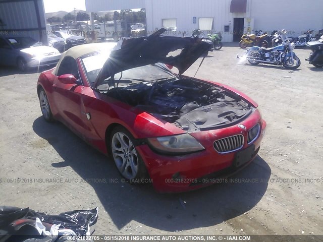 4USBT534X3LT24551 - 2003 BMW Z4 3.0 RED photo 1
