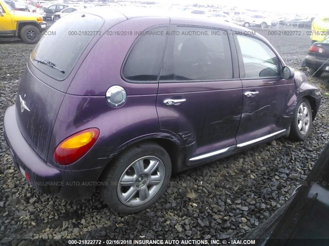 3C8FY58B64T225987 - 2004 CHRYSLER PT CRUISER TOURING PURPLE photo 4