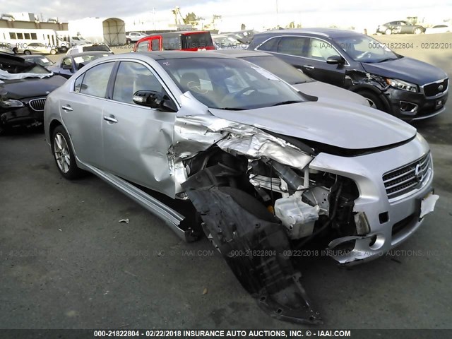 1N4AA5AP2BC865926 - 2011 NISSAN MAXIMA S/SV SILVER photo 1