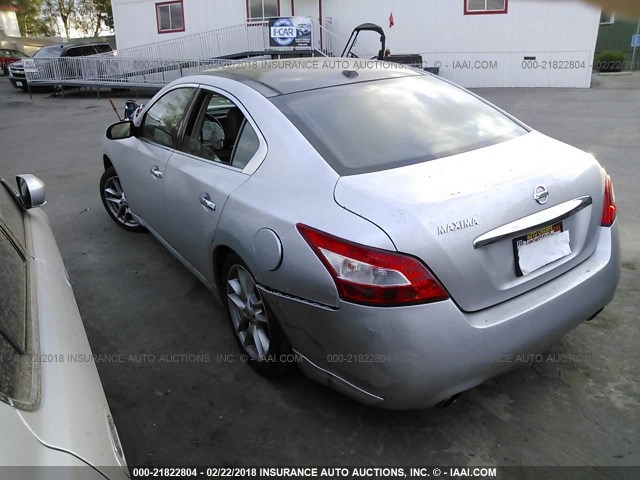 1N4AA5AP2BC865926 - 2011 NISSAN MAXIMA S/SV SILVER photo 3