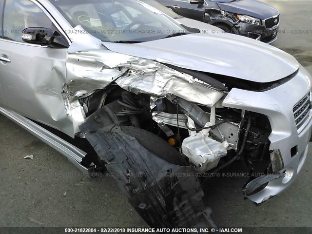 1N4AA5AP2BC865926 - 2011 NISSAN MAXIMA S/SV SILVER photo 6