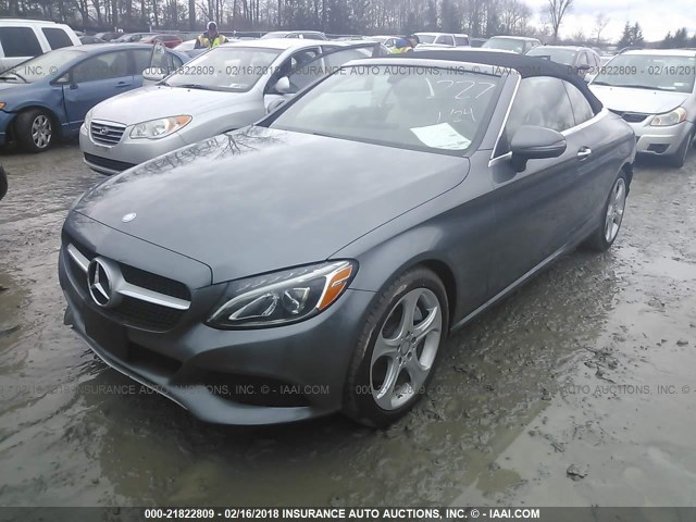 WDDWK4KB4HF426766 - 2017 MERCEDES-BENZ C 300 4MATIC GRAY photo 2