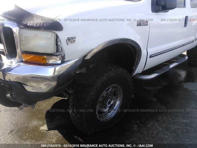 1FTNX21S7XED10916 - 1999 FORD F250 SUPER DUTY WHITE photo 6