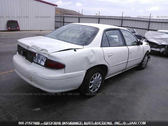 2G4WS52J631142607 - 2003 BUICK CENTURY CUSTOM WHITE photo 4