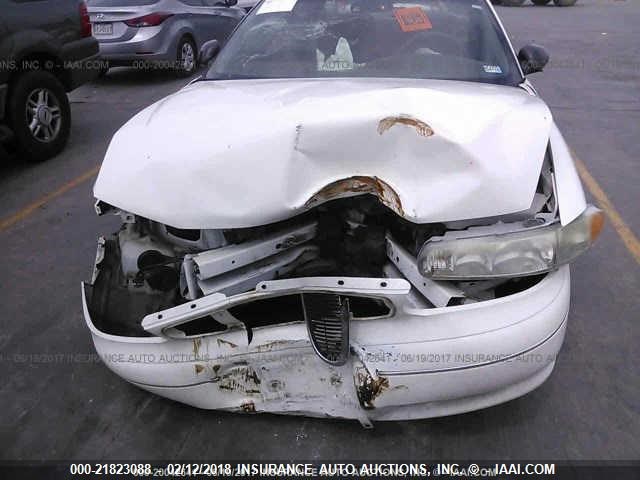 2G4WS52J631142607 - 2003 BUICK CENTURY CUSTOM WHITE photo 6