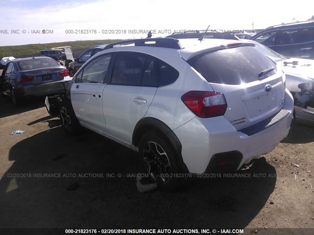 JF2GPACC9E8216672 - 2014 SUBARU XV CROSSTREK 2.0 PREMIUM WHITE photo 3