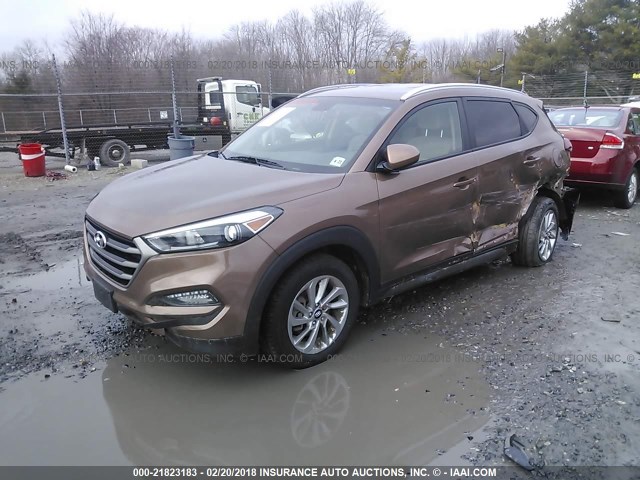 KM8J3CA43GU187831 - 2016 HYUNDAI TUCSON LIMITED/SPORT AND ECO/SE BROWN photo 2